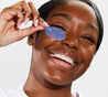 woman wearing on ice eye masks undereye patches